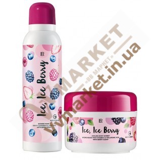 Ice, Ice Berry Набор (крем сорбент для тела 200 мл и пена для душа 200 мл), LR с доставкой вся Украина